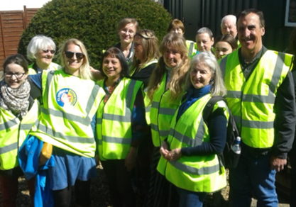 Recycling Champions completing an activity